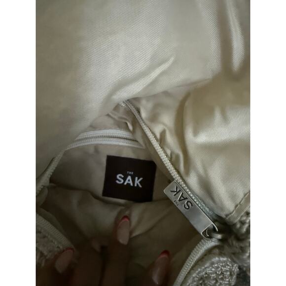 The Sak Crochet Crossbody Shoulder Bag‎ Beige Tan Boho Woven Purse - Picture 3 of 4